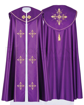 Gotische Rauchmantel mit Stola 024