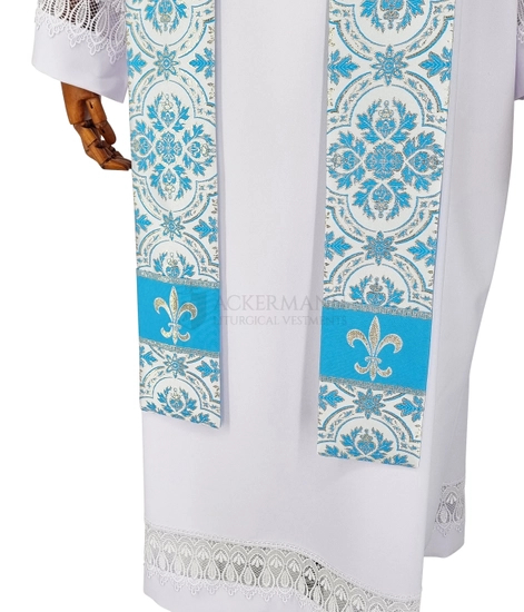 Marianische Rauchmantel Pluviale mit Stola 086