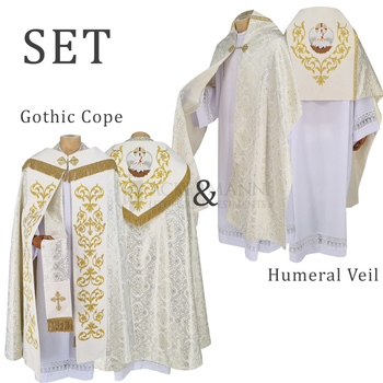 Halbgotische Pluviale mit Segensvelum 311