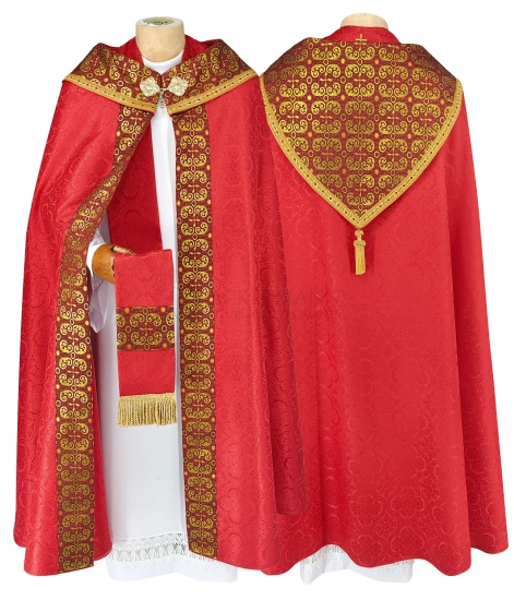 Gotische Rauchmantel mit Stola C8