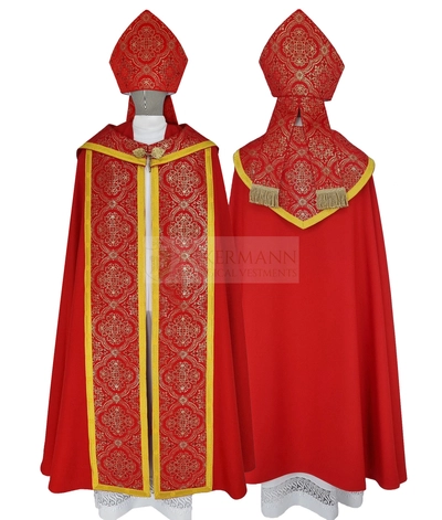 Gotische Rauchmantel mit Mitra