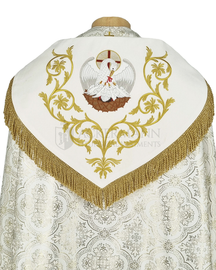 Gotische Rauchmantel mit Stola 311