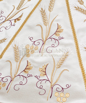 Prozessionsschirm mit eucharistischen Symbolen