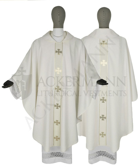 Set von Gotische Rauchmantel und Gotische Kasel "Malteserkreuze" #104