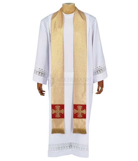 Gotische Rauchmantel mit Stola 006