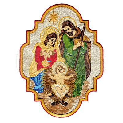 Embroidered Applique  "Holy Family"