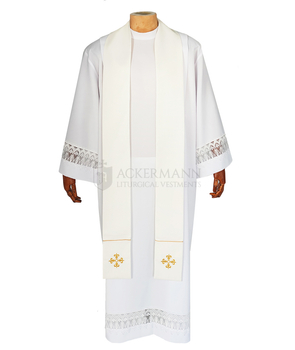 Gotische Kasel mit passender Stola - Messgewänder 5741