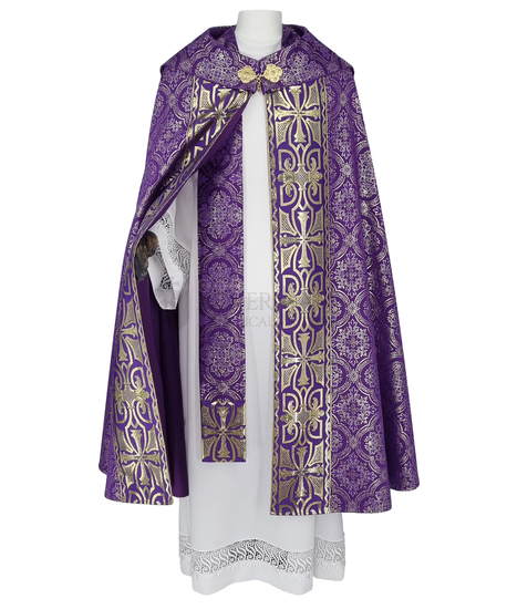 Gotische Rauchmantel mit Stola 008