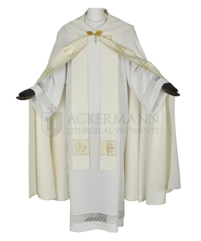 Gotische Rauchmantel mit Stola 103