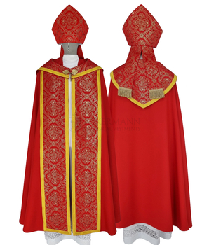 Gotische Rauchmantel mit Mitra