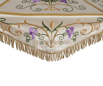 Prozessionsschirm mit eucharistischen Symbolen