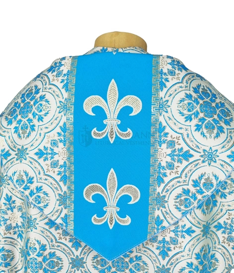 Marianische Rauchmantel Pluviale mit Stola 086