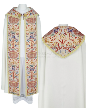 Gotische Rauchmantel mit Stola 115