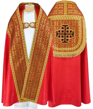 Römische Pluviale Jerusalem Kreuz #099