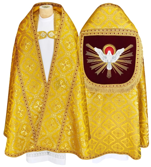 Römische Pluviale mit gesticktem Heiligen Geist für Pfingsten #326