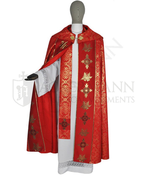 Gotische Rauchmantel mit Stola 021