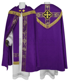 Gotische Rauchmantel mit Stola 113