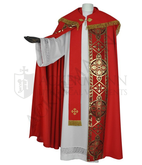 Gotische Rauchmantel mit Stola 013