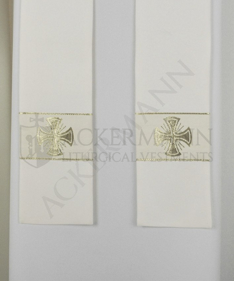 Set von Gotische Rauchmantel und Gotische Kasel "Malteserkreuze" #104