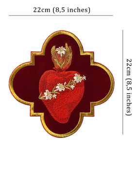 Embroidered Applique Heart of Joseph