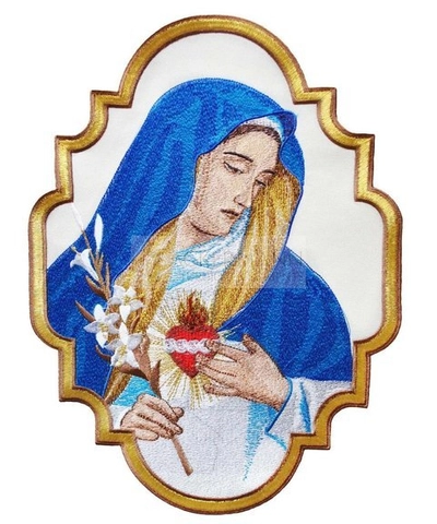 Gestickte Applikation