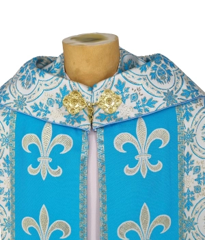 Marianische Rauchmantel Pluviale mit Stola 086