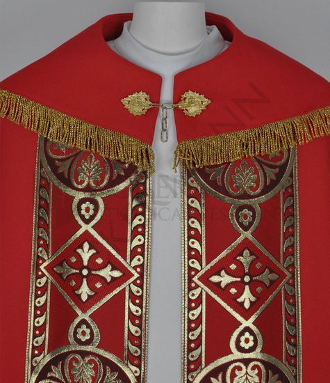 Gotische Rauchmantel mit Stola 013