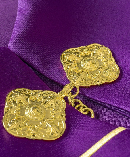 Gotische Rauchmantel mit Stola 024